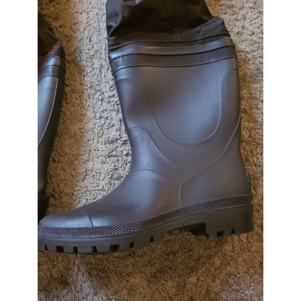 Field & Stream Bootfoot Chest Waders Mens 10 Brown Nylon
